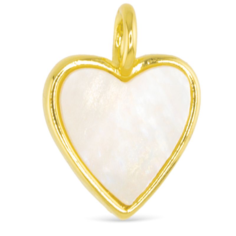 Mop Heart Charm Gold